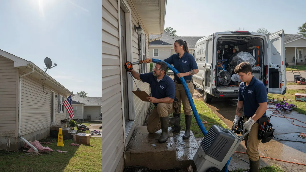 Ceiling Water Damage Restoration in Howard, KS near me